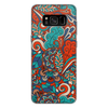 Заказать чехол для Samsung Galaxy S8/S8 Plus в Москве. Чехол для Samsung Galaxy S8 Plus силиконовый Дудл узор от Antaya - готовые дизайны и нанесение принтов.