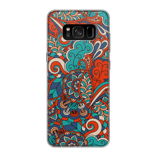 Заказать чехол для Samsung Galaxy S8/S8 Plus в Москве. Чехол для Samsung Galaxy S8 силиконовый Дудл узор от Antaya - готовые дизайны и нанесение принтов.