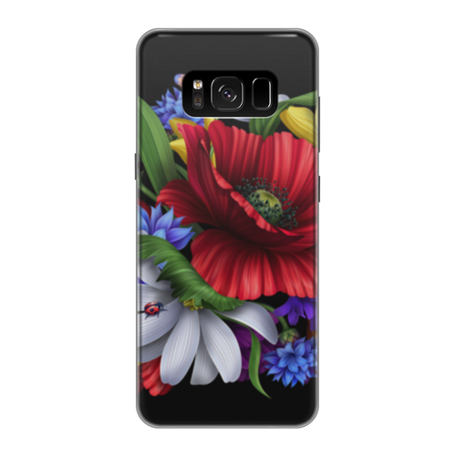 Заказать чехол для Samsung Galaxy S8/S8 Plus в Москве. Чехол для Samsung Galaxy S8 силиконовый Композиция цветов от weeert - готовые дизайны и нанесение принтов.