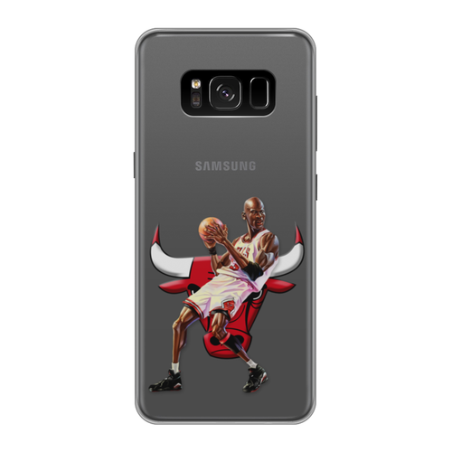 Заказать чехол для Samsung Galaxy S8/S8 Plus в Москве. Чехол для Samsung Galaxy S8 силиконовый Michael Jordan Cartooney от Mesk08 - готовые дизайны и нанесение принтов.