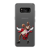 Заказать чехол для Samsung Galaxy S8/S8 Plus в Москве. Чехол для Samsung Galaxy S8 силиконовый Michael Jordan Cartooney от Mesk08 - готовые дизайны и нанесение принтов.