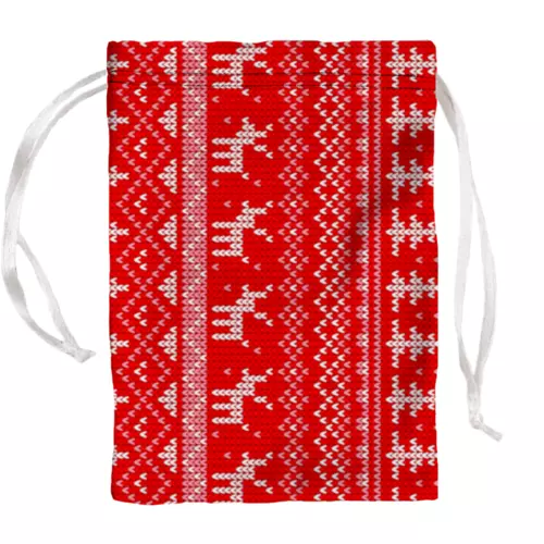 Заказать подарочную упаковку в Москве. Мешочек для подарков 20x30см Новый год от queen  - готовые дизайны и нанесение принтов.