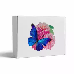 Подарочная коробка белая 33x23x10см