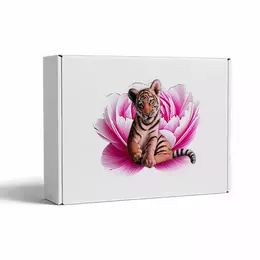 Подарочная коробка белая 33x23x10см