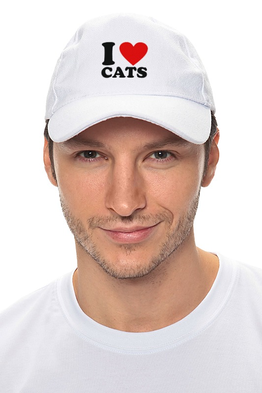 Printio Кепка I love cats мужская футболка i love cats 2xl черный