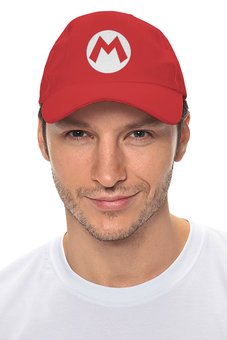 Заказать головной убор в Москве. Кепка Mario logo от Alexander Koblents - готовые дизайны и нанесение принтов.