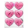 Заказать магниты в Москве. Магниты-сердца 7.5x9.7 см Розовые волны от Alexey Evsyunin - готовые дизайны и нанесение принтов.