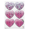 Заказать магниты в Москве. Магниты-сердца 7.5x9.7 см Розовое настроение от d_ari.design@mail.ru - готовые дизайны и нанесение принтов.