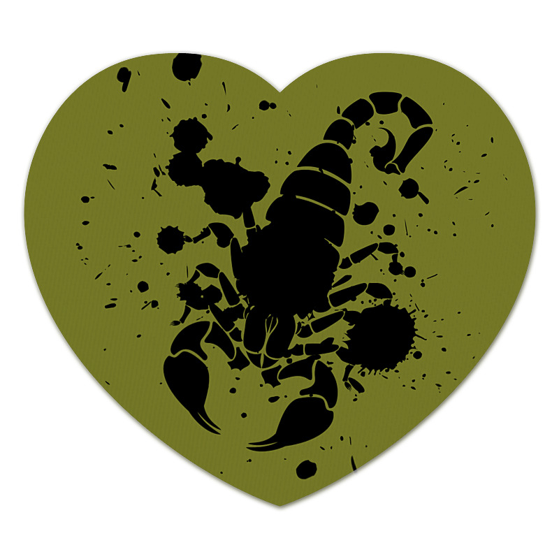 Printio Коврик для мышки (сердце) Скорпион (24.10-21.11)