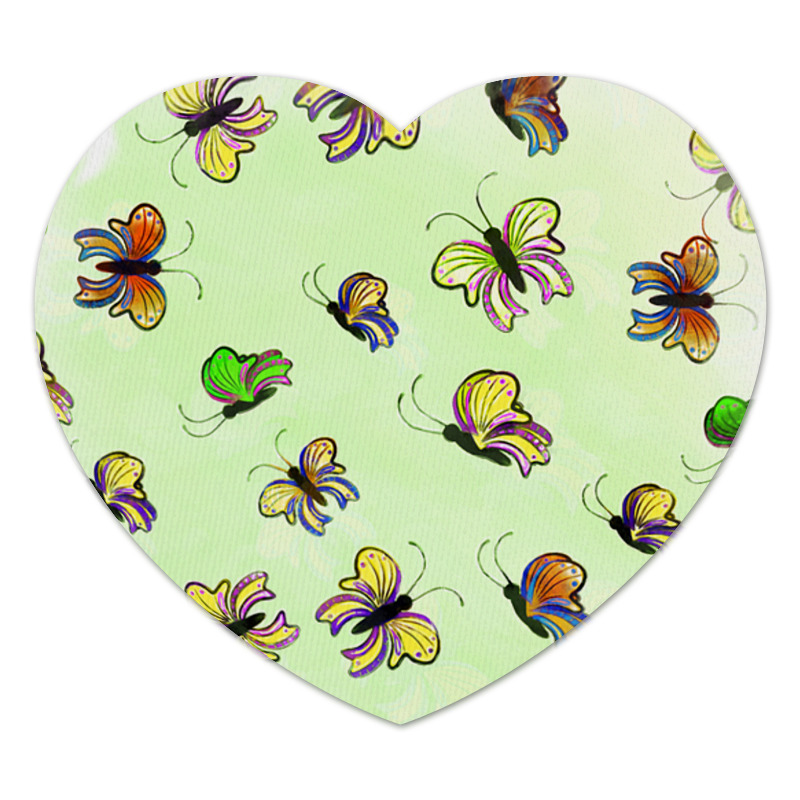 Printio Коврик для мышки (сердце) Бабочки 3d сердце из бабочек