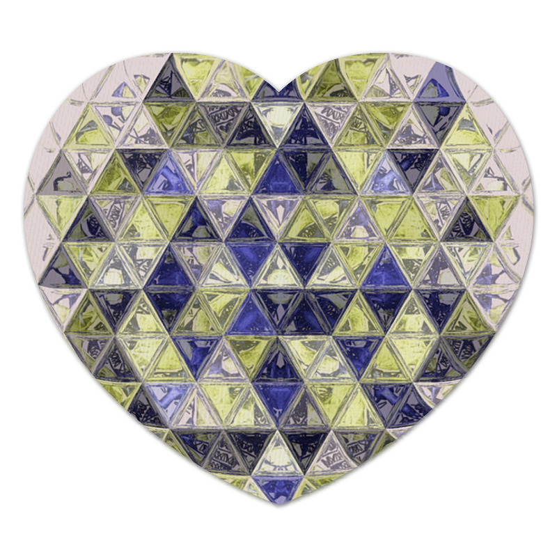 Printio Коврик для мышки (сердце) Стеклянная мозаика цена и фото