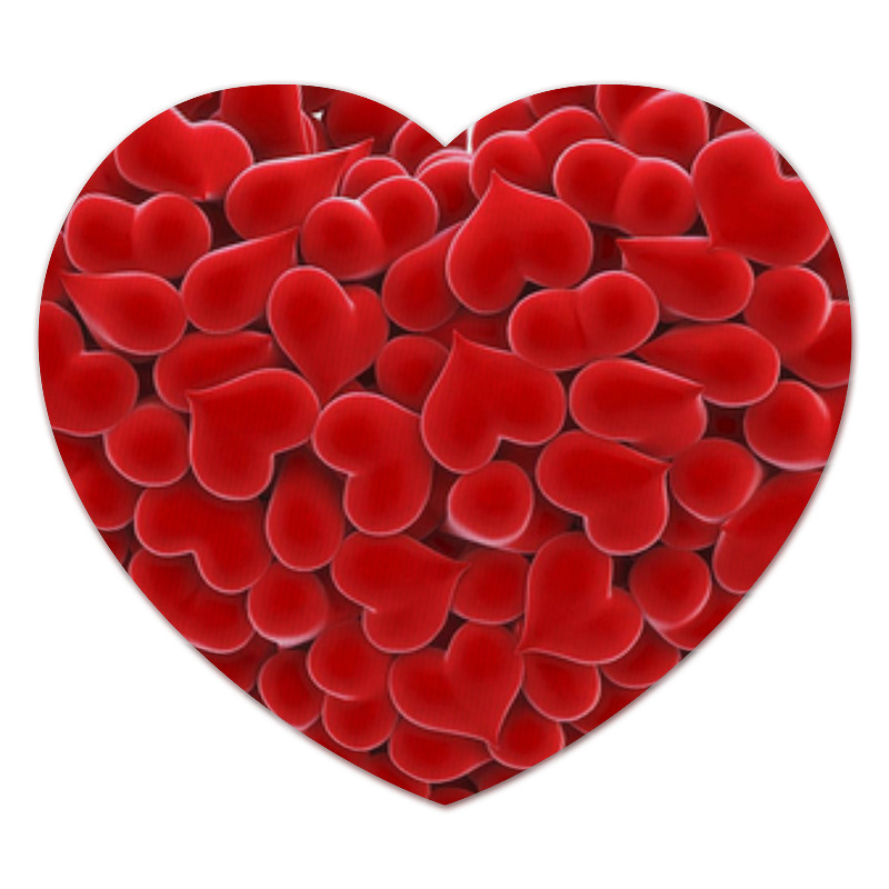 Printio Коврик для мышки (сердце) Валентинка наклейки в виде сердца на день святого валентина 1 дюйм 100 500 шт