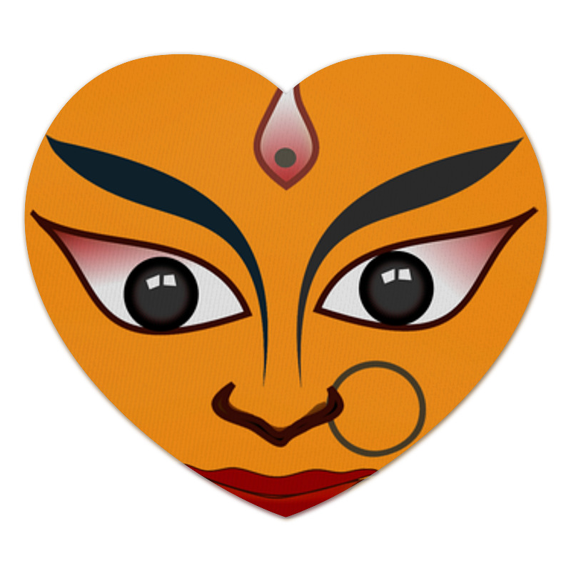 Printio Коврик для мышки (сердце) Индийская богиня дурга статуэтка ганга индийская богиня и река ws 900 113 904787