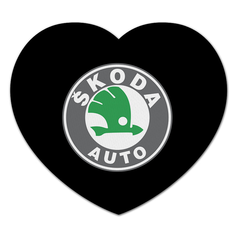 Printio Коврик для мышки (сердце) Skoda