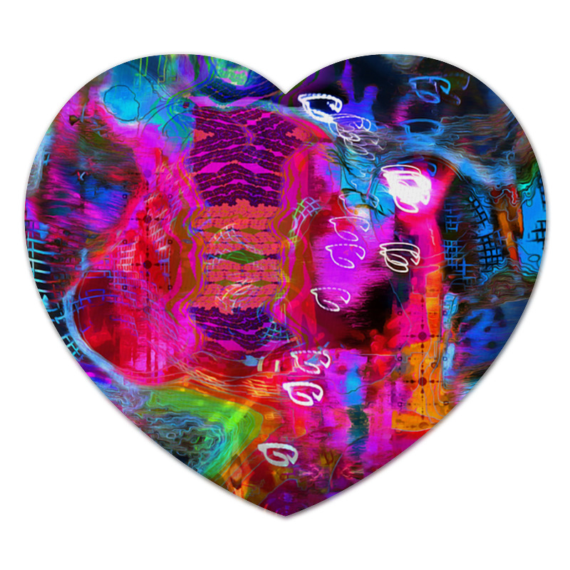 Printio Коврик для мышки (сердце) Abstract raster 372 printio коврик для мышки сердце abstract raster 372