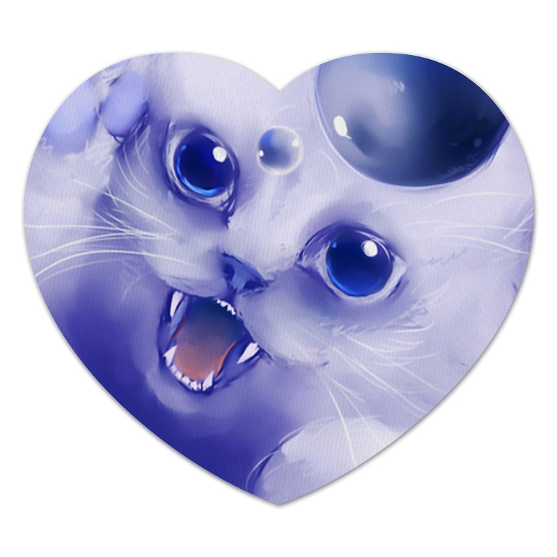 Printio Коврик для мышки (сердце) котенок