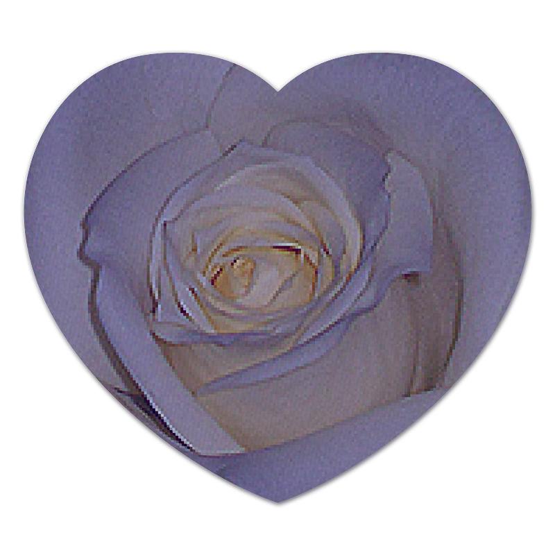 Printio Коврик для мышки (сердце) Синяя роза.