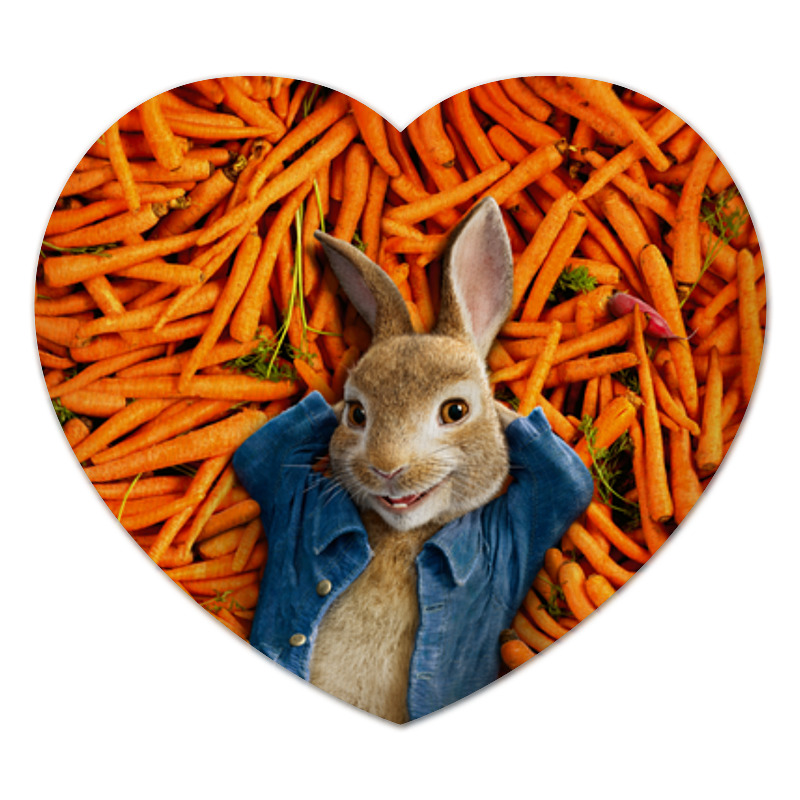 Printio Коврик для мышки (сердце) Кролик питер цена и фото