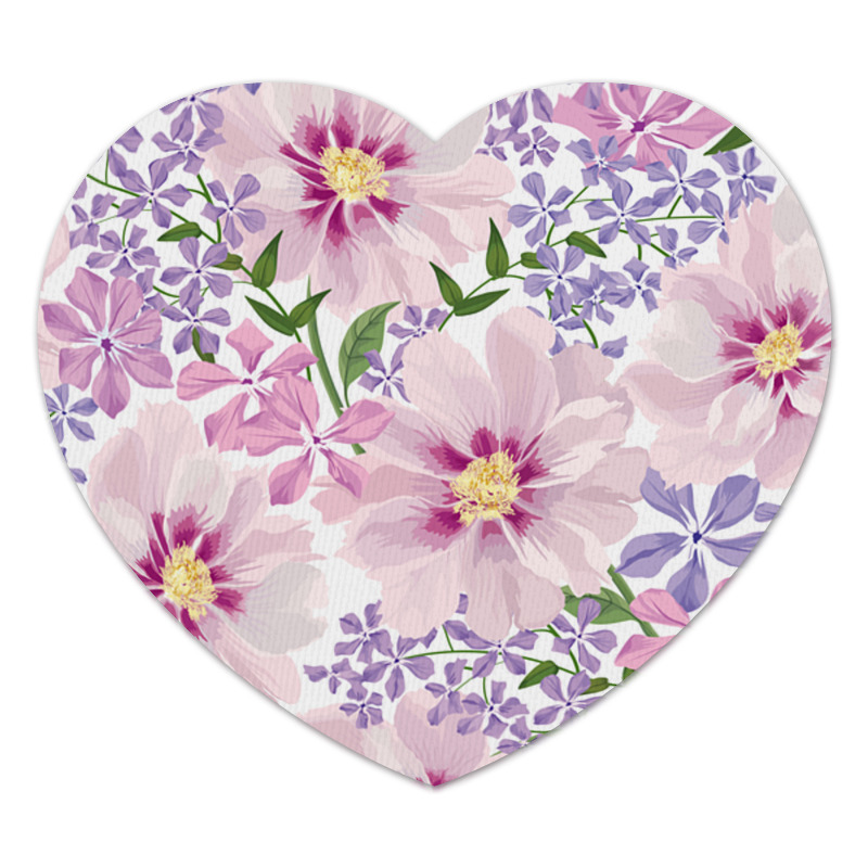 Printio Коврик для мышки (сердце) Нежные цветы printio коврик для мышки сердце летние цветы