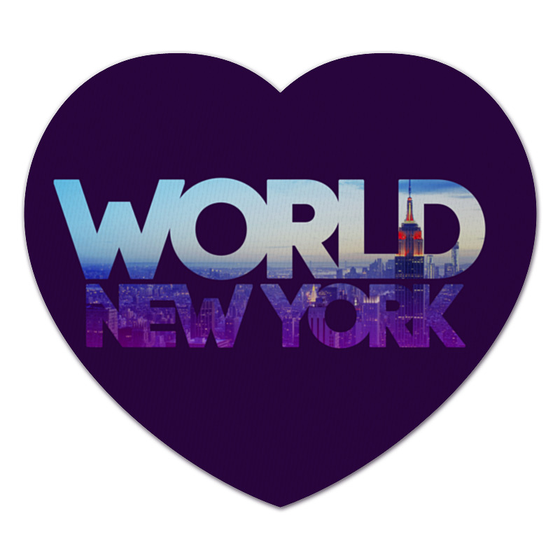 Printio Коврик для мышки (сердце) different world: new york