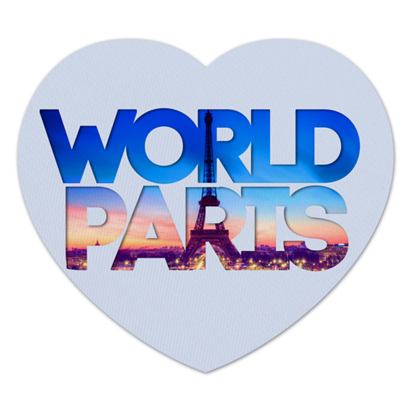 Printio Коврик для мышки (сердце) different world: paris