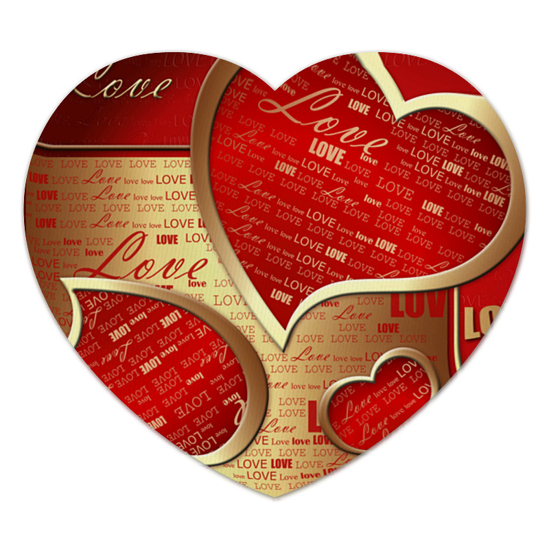 Printio Коврик для мышки (сердце) Сердце подарки ко дню святого валентина сердце любовь красные губы искусственное украшение дивана подушки