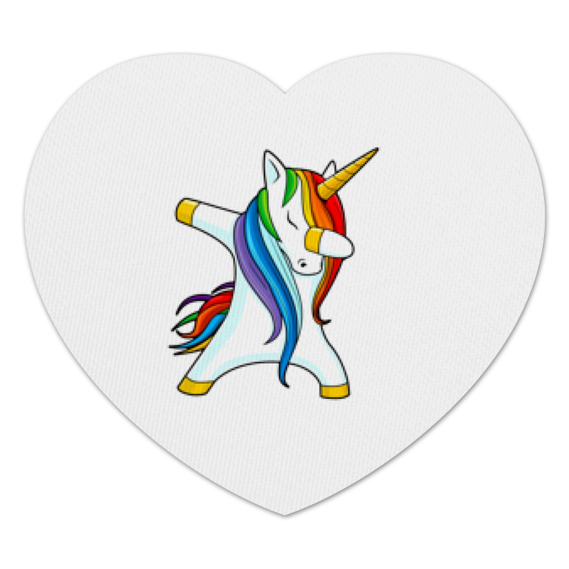 Printio Коврик для мышки (сердце) Dab unicorn