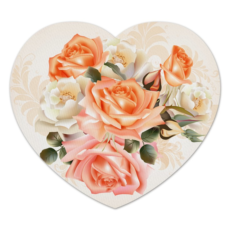 Printio Коврик для мышки (сердце) Чайная роза bl22866 букет чайных роз