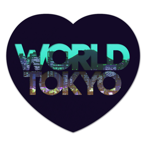 Заказать коврик для мышки в Москве. Коврик для мышки (сердце) "DIFFERENT WORLD":  Tokyo от Octopuslabel - готовые дизайны и нанесение принтов.