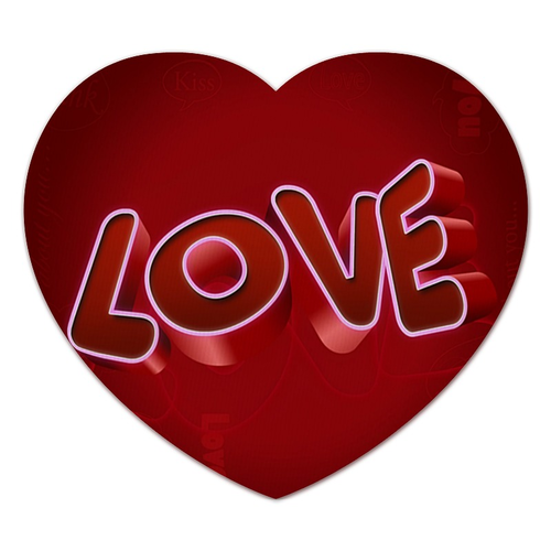 Заказать коврик для мышки в Москве. Коврик для мышки (сердце) Happy Valentine's Day от Leichenwagen - готовые дизайны и нанесение принтов.