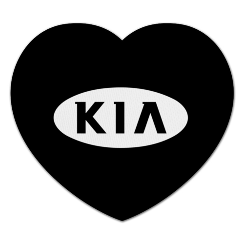 Заказать коврик для мышки в Москве. Коврик для мышки (сердце) KIA   от DESIGNER   - готовые дизайны и нанесение принтов.