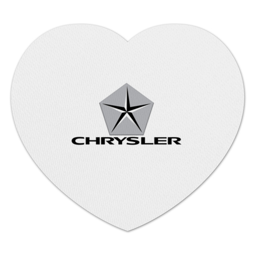 Заказать коврик для мышки в Москве. Коврик для мышки (сердце) Chrysler от DESIGNER   - готовые дизайны и нанесение принтов.