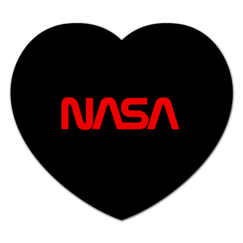 Заказать коврик для мышки в Москве. Коврик для мышки (сердце) NASA  от DESIGNER   - готовые дизайны и нанесение принтов.