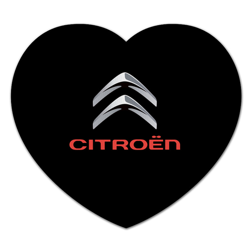 Заказать коврик для мышки в Москве. Коврик для мышки (сердце) Citroen от DESIGNER   - готовые дизайны и нанесение принтов.