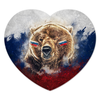 Заказать коврик для мышки в Москве. Коврик для мышки (сердце) Русский Медведь от tutik_mutik@mail.ru - готовые дизайны и нанесение принтов.