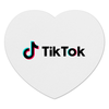 Заказать коврик для мышки в Москве. Коврик для мышки (сердце) TikTok  от DESIGNER   - готовые дизайны и нанесение принтов.