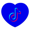 Заказать коврик для мышки в Москве. Коврик для мышки (сердце) TikTok  от DESIGNER   - готовые дизайны и нанесение принтов.