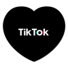 Заказать коврик для мышки в Москве. Коврик для мышки (сердце) TikTok  от DESIGNER   - готовые дизайны и нанесение принтов.