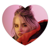 Заказать коврик для мышки в Москве. Коврик для мышки (сердце) Billie Eilish от Jimmy Flash - готовые дизайны и нанесение принтов.