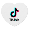 Заказать коврик для мышки в Москве. Коврик для мышки (сердце) TikTok  от DESIGNER   - готовые дизайны и нанесение принтов.