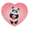 Заказать коврик для мышки в Москве. Коврик для мышки (сердце) Панда с сердечком от Ordwen - готовые дизайны и нанесение принтов.