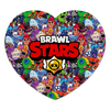 Заказать коврик для мышки в Москве. Коврик для мышки (сердце) BRAWL STARS от geekbox - готовые дизайны и нанесение принтов.