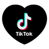 Заказать коврик для мышки в Москве. Коврик для мышки (сердце) TikTok  от DESIGNER   - готовые дизайны и нанесение принтов.