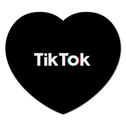 Заказать коврик для мышки в Москве. Коврик для мышки (сердце) TikTok  от DESIGNER   - готовые дизайны и нанесение принтов.