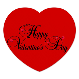 Заказать коврик для мышки в Москве. Коврик для мышки (сердце) Happy Valentine's Day от Leichenwagen - готовые дизайны и нанесение принтов.