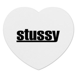 Заказать коврик для мышки в Москве. Коврик для мышки (сердце) Stussy от DESIGNER   - готовые дизайны и нанесение принтов.