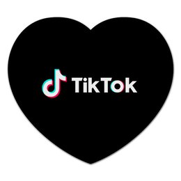 Заказать коврик для мышки в Москве. Коврик для мышки (сердце) TikTok  от DESIGNER   - готовые дизайны и нанесение принтов.