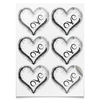 Заказать наклейки в Москве. Наклейки-сердца 7.5x9.7 см Love stickers от Triponautica - готовые дизайны и нанесение принтов.