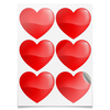 Заказать наклейки в Москве. Наклейки-сердца 7.5x9.7 см сердце от solntse - готовые дизайны и нанесение принтов.