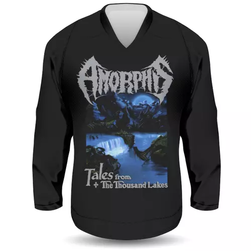 Заказать хоккейную форму в Москве. Хоккейная майка Amorphis Tales From The Thousand Lakes от Merch Art - готовые дизайны и нанесение принтов.